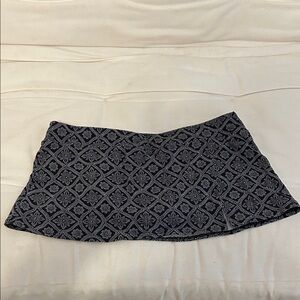 Lands' End Black and Grey Patterned Swim Mini